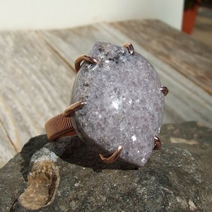 Lepidolite Ring, Copper size 8