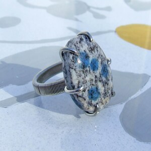 K2 Jasper Ring, Silver size 5
