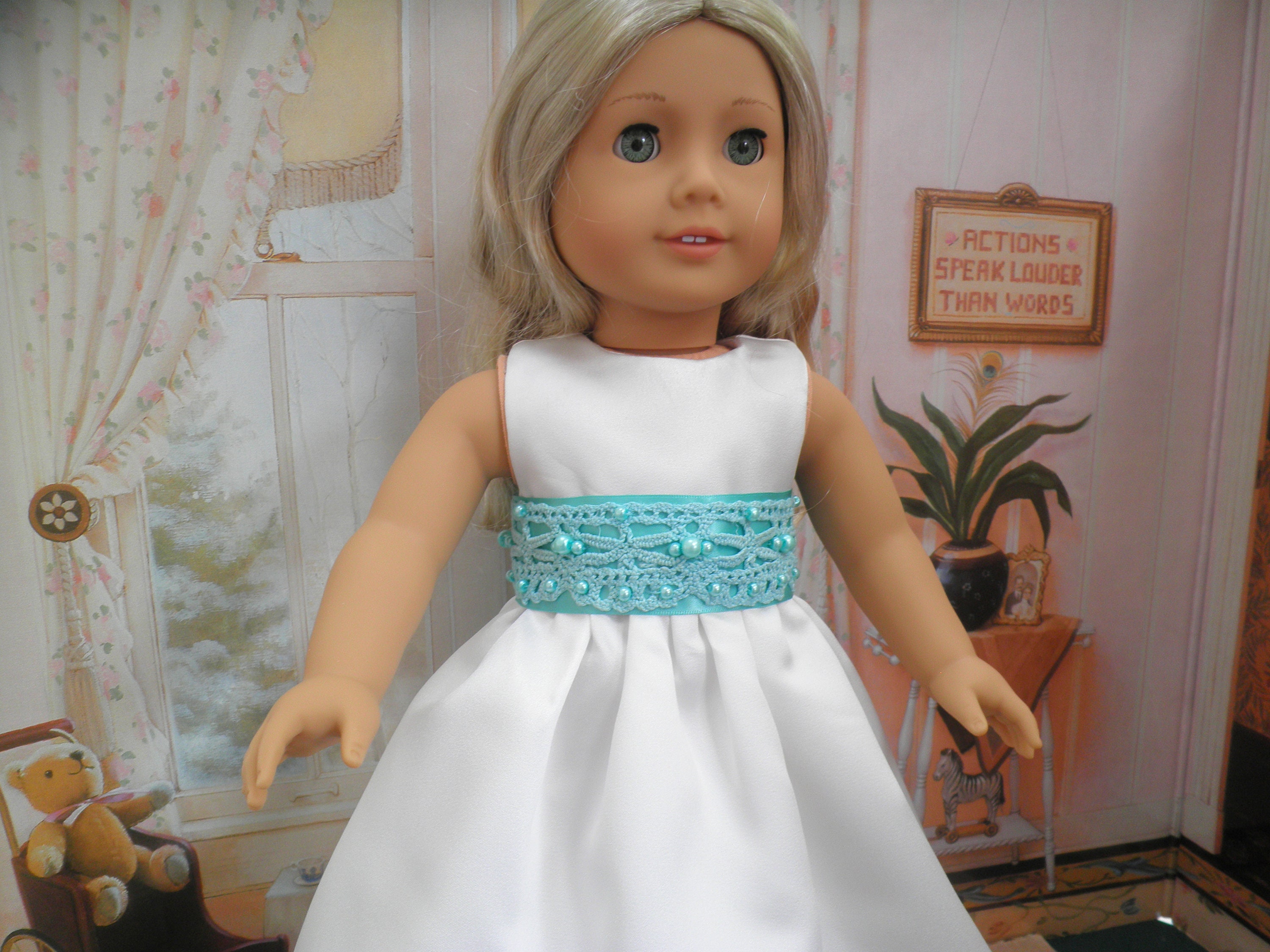 american girl doll flower girl dress