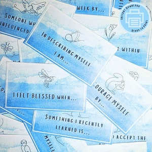 Printable Stretcher Cards, Affirmation Cards, Daily Affirmation, Digital Print, Positivity Cards, Deck, Card Box