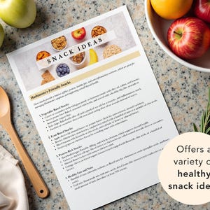 Thyroid diet plan printable 10-day meal planner for Hashimoto's with healthy snacks meal prep guide