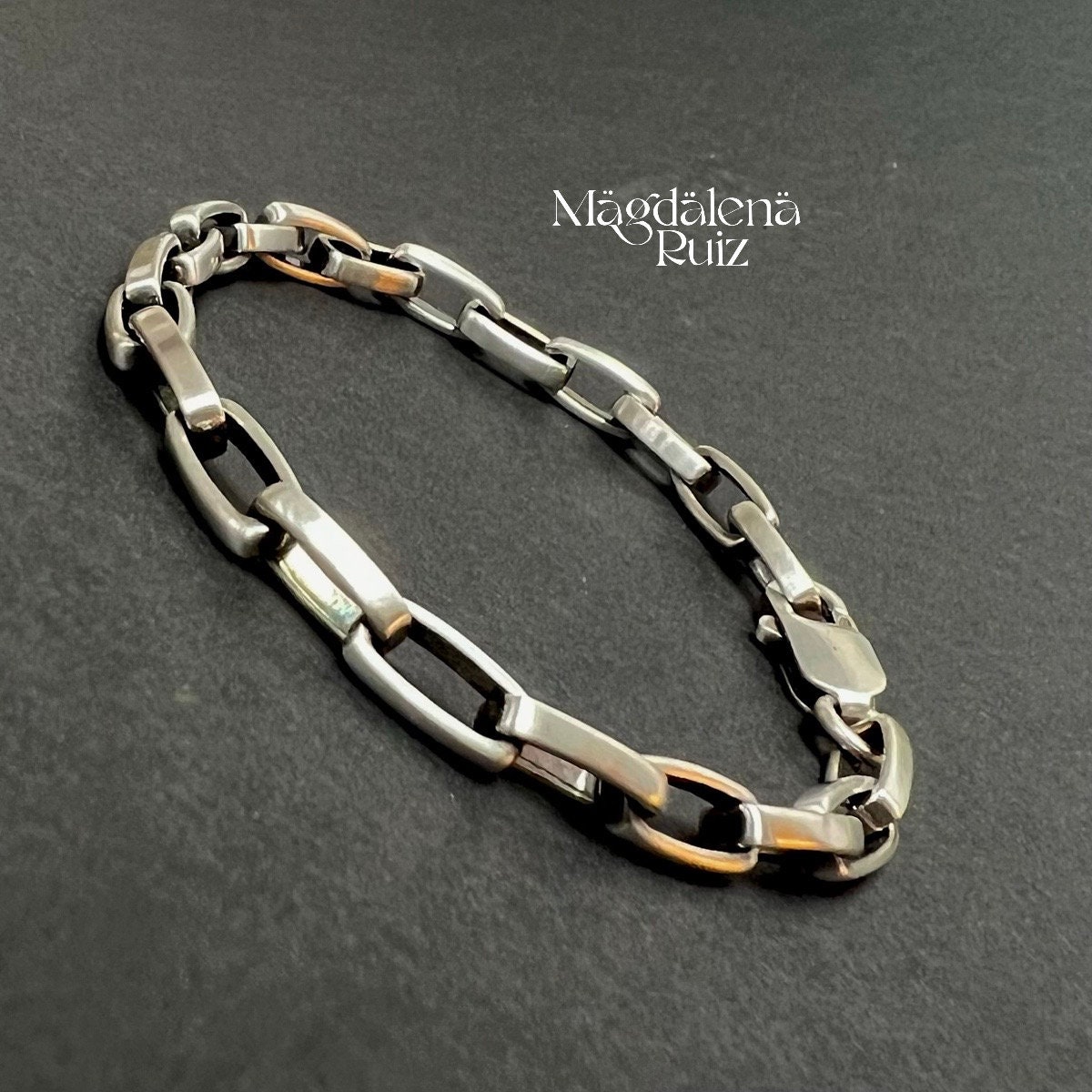 【RELLERY】Rectangle Linkアンクレット Gold Bracelet: Link Bracelet – Rellery