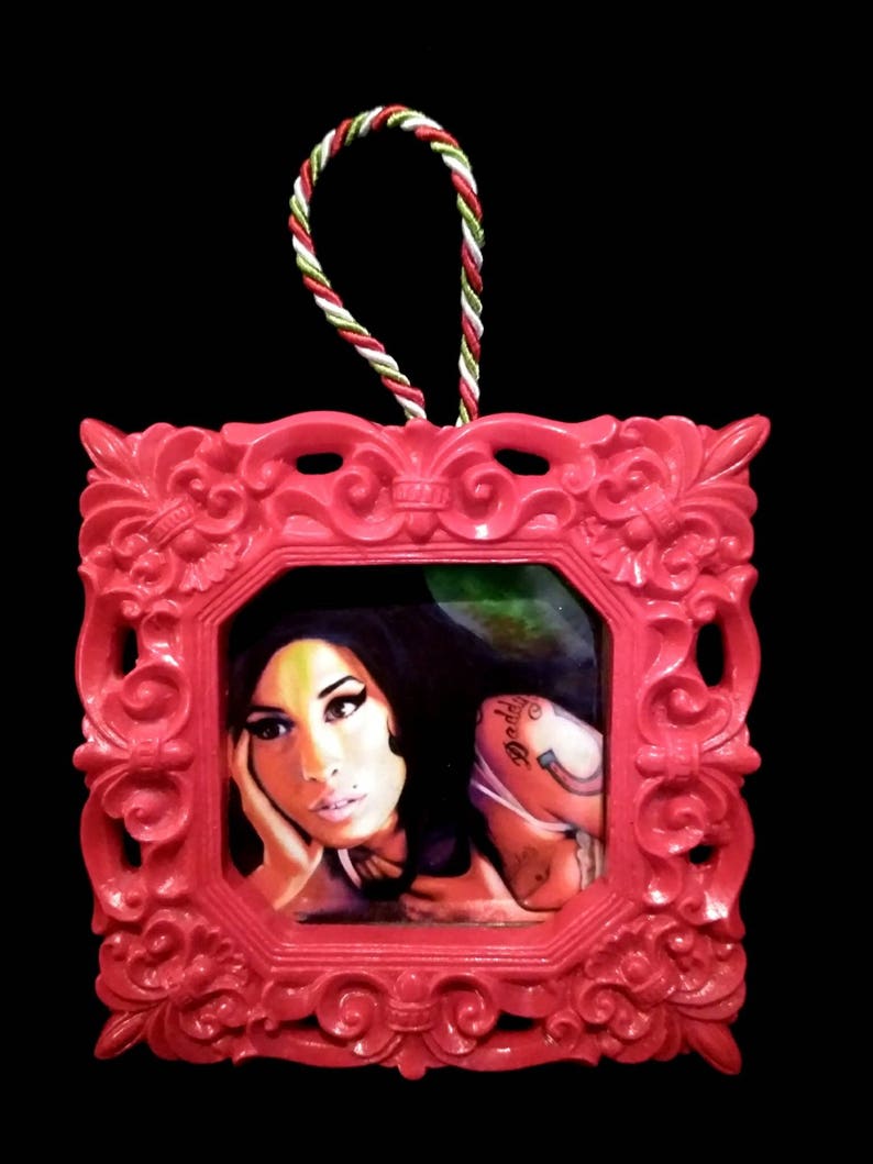 Singer Amy Winehouse by Mel Fiorentino Christmas Ornament or Magnet image 1