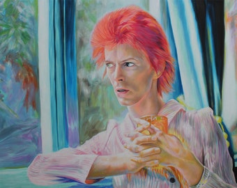 David Bowie "Five Years" Archival Reproduction signed by artist Mel Fiorentino.