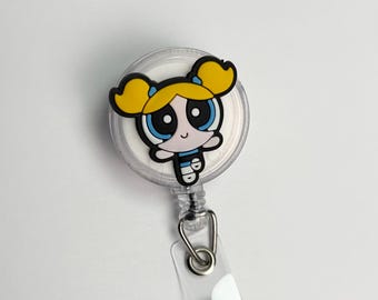 POWERPUFF girls badge reels