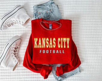Kansas City Football Embroidered Sweatshirt