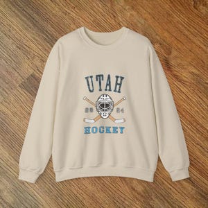 Utah Hockey Rundhals-Sweatshirt | Gemütliche Sportbekleidung, perfektes Geschenk für Hockey Fans, Winter Style, Sport Team Merch