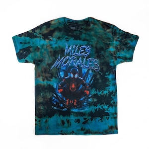 Miles Morales, In the Spider-Verse Reverse Tie Dye Grafik-T-Shirt