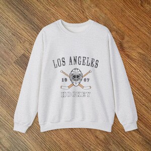 Los Angeles Hockey Sweatshirt | Sports Crewneck, Comfort Wear, Sports Fan Gift, Cold Weather Apparel, Hockey Lover Gift