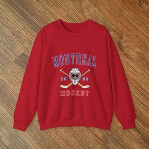 Montreal Hockey Crewneck Sweatshirt | Cozy Sportswear, Unisex Gift for Fans, Casual Winter Wear, Perfect for Game Day