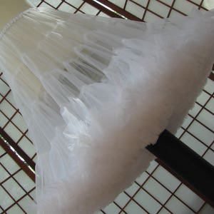 Petticoat White Chiffon Custom Size, Length, and Colors Made to Measure, Adults & Children image 2