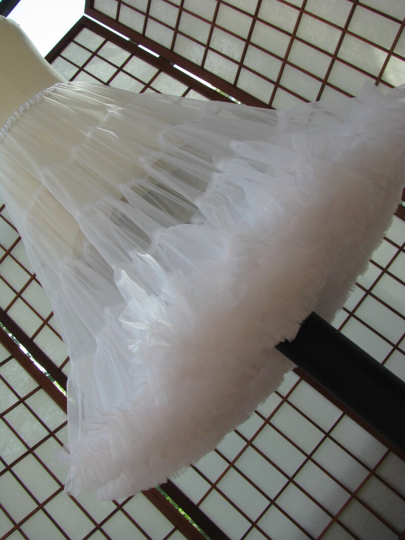 Petticoat White Chiffon Custom Size, Length, and Colors Made to Measure, Adults & Children image 2