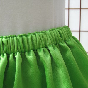 Petticoat Chartreuse Bright Mint Green Organdy, 1 Layer Custom Size, Length Made to Measure, Adults & Children image 10