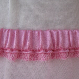 Petticoat Pink Tulle with Ribbon Edge, 8 Layers Custom Order image 5