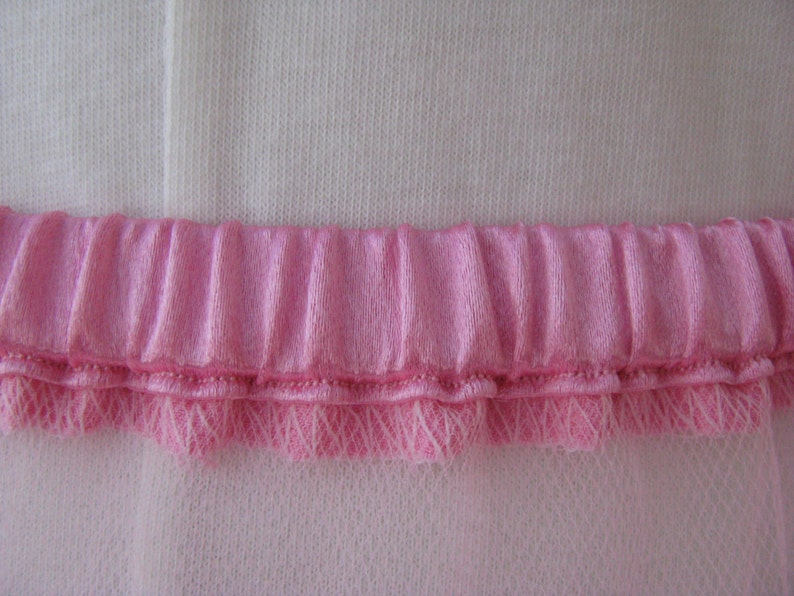 Petticoat Pink Tulle with Ribbon Edge, 8 Layers Custom Order image 5