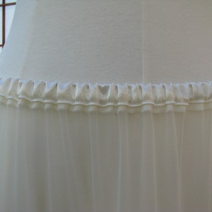 Petticoat Ivory Chiffon, 1 Layer Custom Size, Length, and Colors Made to Measure, Adults & Children image 6