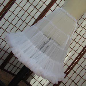 Petticoat White Chiffon Custom Size, Length, and Colors Made to Measure, Adults & Children image 6