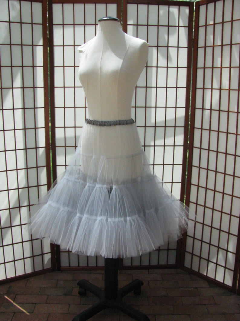 Made to Measure and Colors Petticoat Gray Tulle 1 Layer Length Custom Size Adults /& Children