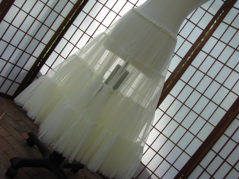 Petticoat Ivory Chiffon, 1 Layer Custom Size, Length, and Colors Made to Measure, Adults & Children image 9