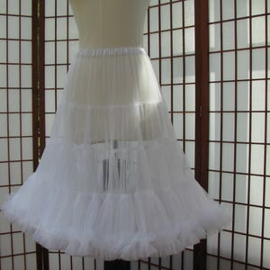 Petticoat White Chiffon Custom Size, Length, and Colors Made to Measure, Adults & Children image 10