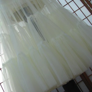 Petticoat Ivory Chiffon, 1 Layer Custom Size, Length, and Colors Made to Measure, Adults & Children image 5