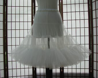 Tulle Petticoat, Your Color Choice -- -- Custom Size, Length, and Colors -- Made to Measure, Adults & Children