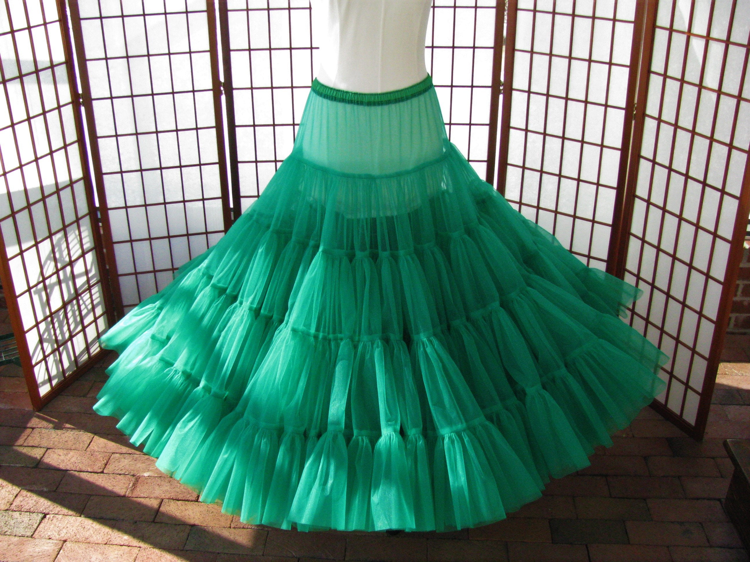 Emerald Green Petticoat Netting