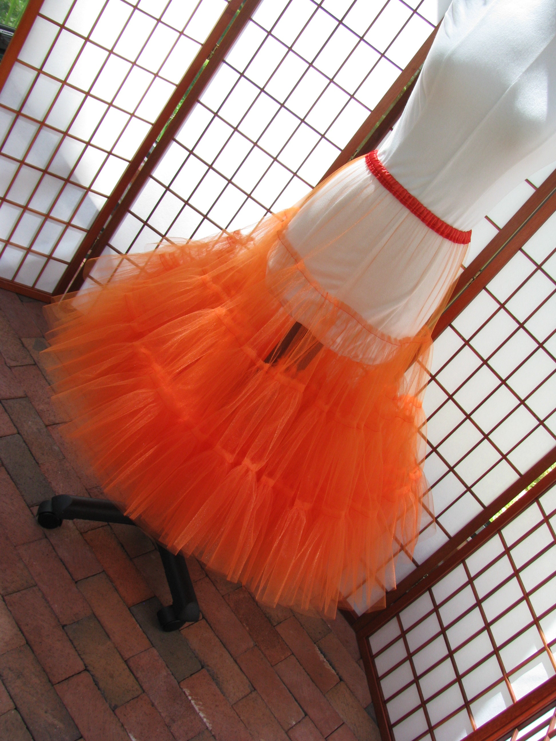 bloeden Inspiratie roddel Orange petticoat - Etsy Nederland