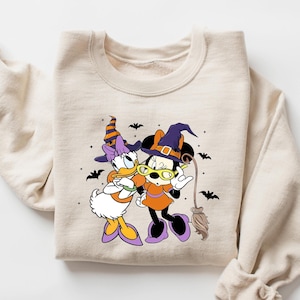 Vintage Minnie Daisy Halloween Shirt, Disney Halloween Shirt, WDW Disneyland Halloween Girls Trip 2025, Besties Halloween Tee