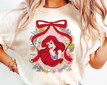 Disney Princess Ariel Shirt, Little Mermaid Shirt, Disney Girls Trip, Disney Minnie Ears Ariel Tee, Disney Princess Shirt, Ariel Mermaid