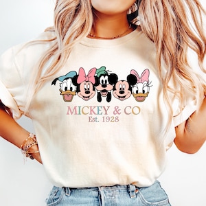 Mickey & Co T Shirt, Mickey and Co. est. 1928 Shirt, Unisex Tee, Mickey And Friends Shirt, Disney Shirts, Disney Trip Shirt, Disney Shirt image 1