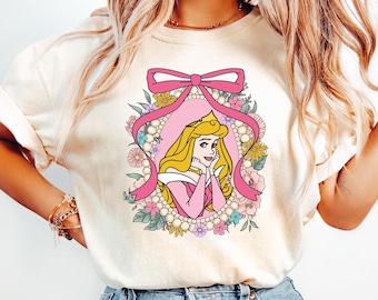 Camiseta Disney Aurora, La Bella Durmiente, Acuarela, Camiseta Princesa Disney Aurora, Temática de Cabeza de Minnie Mouse, Disney a Juego, Princesa Aurora