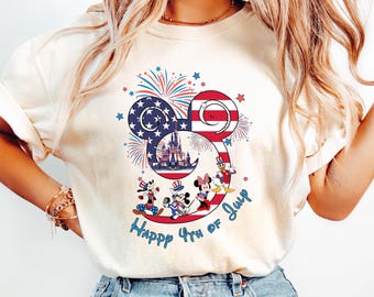 4th of July Mickey & Friends Shirt, Disney Family Shirt, Disney Trip Shirt, Disney 4th of July Shirt, 4th of July Mickey and Friends