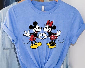 Vintage Mickey Minnie Shirts, Mickey and Friends Matching Shirt, Retro Disney Trip Shirt, Mickey Minnie Couple Shirt, Disney Trip Shirt