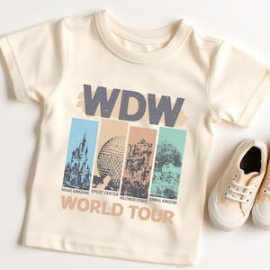 Retro WDW World Tour Shirt, Disney World Shirt, Disney Vacation, Matching Disney Shirt, Disneyland Trip, Disney Travel Shirt, Disney Tee