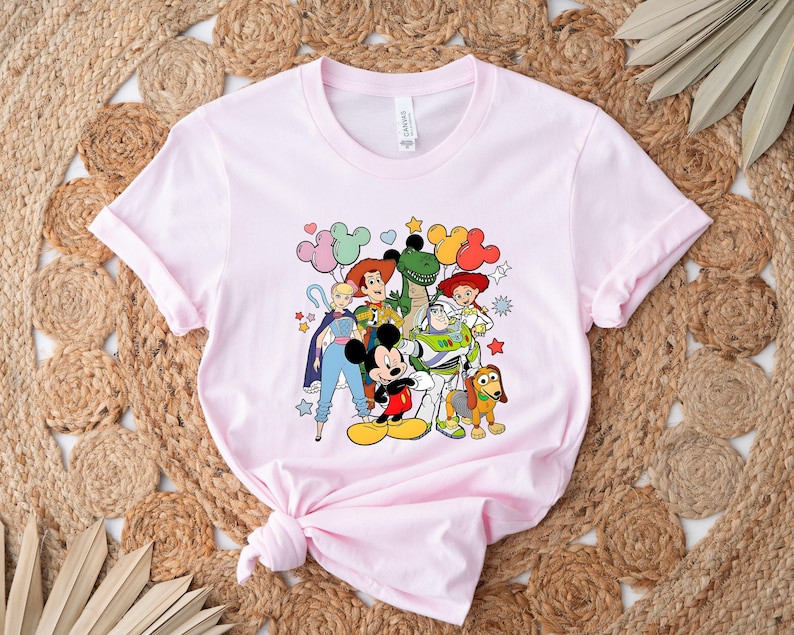 Walt Disney World Toy Story Shirt, Disney Toy Story Shirt, Disney Friends Shirt, Toy Story Castle Shirt, Mickey Balloons T-Shirt image 4