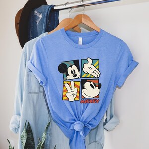 Vintage Mickey Mouse Shirt, Disney Mickey 1928 T-Shirt, Retro Mickey Shirt, Disney Trip Shirt, Checkered Mickey Shirt, Vintage Disney Shirt image 3