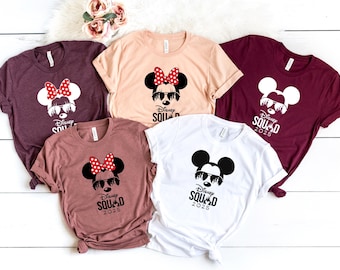 Disney Squad Shirts, 2026 Disney Family Shirt, Mickey and Friends Shirt, Matching Disney Trip Shirt, Disney Kids Shirt, Disney Shirt