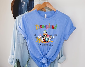 Retro Disneyland California Sweatshirt, Disneyland Shirt, Walt Disney Matching Shirt, Disney Family Vacation Shirt, Mickey And Friends Tee