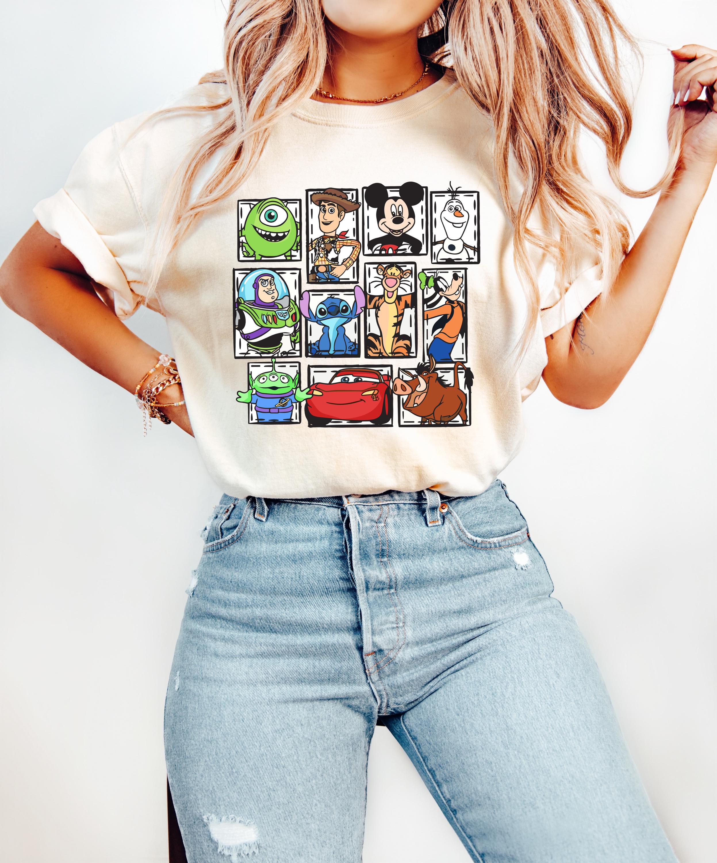 Disney Characters Shirts, Family Disneyworld Shirts, Disney Character Group Shirt, Vintage Disney Character Shirt, Disney Family Shirt
