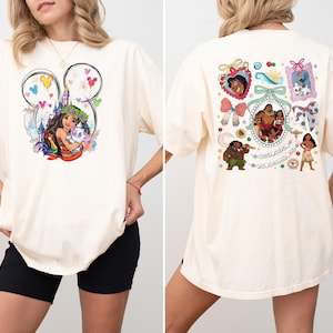 Disney Moana Family Coquette Bow Shirt, Disneyworld Moana Princess Sweatshirt, WDW Princess Tee, Disney Family Vacation Shirt, Moana T-Shirt imagem 1