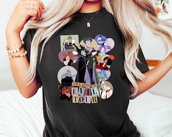 Villains Evil Tour Disney Shirt, Disney Evil Queens Tee, Disney Villains Characters Sweatshirt, Evil Friends Matching T-Shirt, Disney Gift