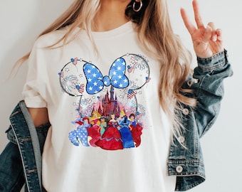 Castle 4th Of July Princess Shirt, Disney 4th Of July Shirt, Independence Day, Disney Castle, 4th Of July Shirt, Disney Princess Castle Tee