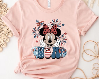 Disney Fourth of July Shirt, 4th of July Minnie Shirt, Minnie Shirt, 4th Of July Shirt, America Minnie Shirt, Disney Patriotic Shirt