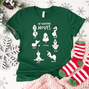 Disney Frozen My Signature Moves Olaf Shirt, Disneyland Christmas T-Shirt, Funny Disney Snowman Sweatshirt, Cute Disney Shirt, Frozen 2 Tee