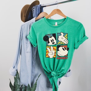 Vintage Mickey Mouse Shirt, Disney Mickey 1928 T-Shirt, Retro Mickey Shirt, Disney Trip Shirt, Checkered Mickey Shirt, Vintage Disney Shirt image 1