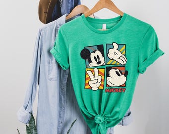 Vintage Mickey Mouse Shirt, Disney Mickey 1928 T-Shirt, Retro Mickey Shirt, Disney Trip Shirt, Checkered Mickey Shirt, Vintage Disney Shirt