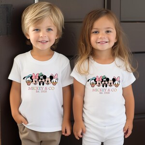 Mickey & Co T Shirt, Mickey and Co. est. 1928 Shirt, Unisex Tee, Mickey And Friends Shirt, Disney Shirts, Disney Trip Shirt, Disney Shirt image 3
