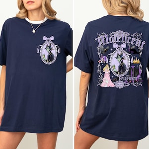Disney Maleficent Shirt, Disney Villains Maleficent, Watercolor Themed, Disney Matching, Disney Castle, Minnie Ears Shirt, Disney Trip Shirt image 2