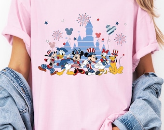 Disney USA Shirt, Mickey & Friends Shirt, Patriotic Memorial Day Shirt, Disney 4th of July Shirt, 4th July Shirt, Mickey USA Shirt